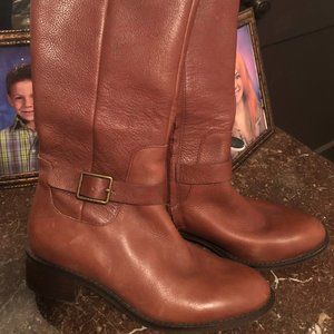 Cole Haans Brown Leather Riding Boots